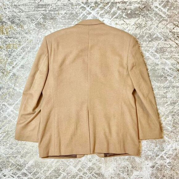 Chaps 44R Camel Wool Silk Cashmere Blazer Jacket – Classic Fit - Picture 6 of 6